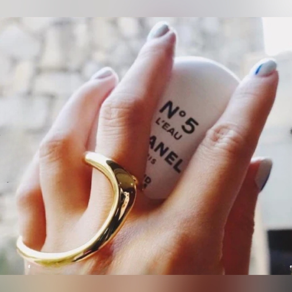 Two Finger NWT Asymmetrical Geometric Ring - Picture 5 of 7